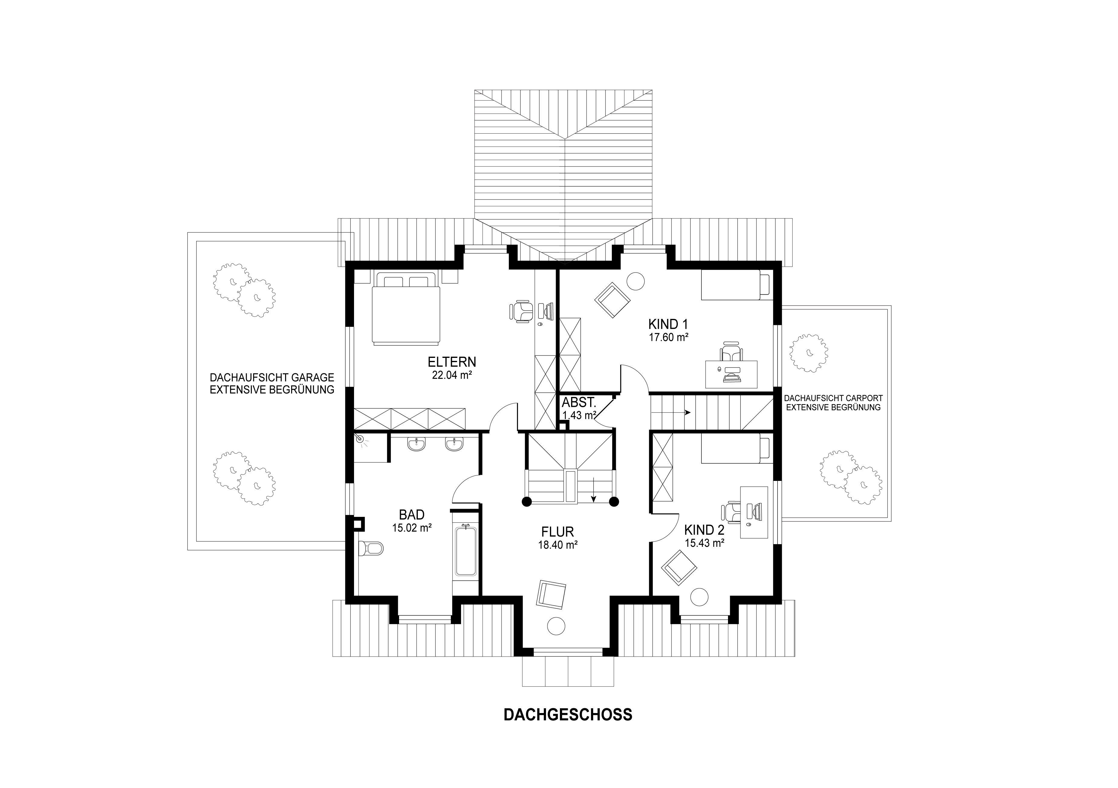 Dachgeschoss Grundriss