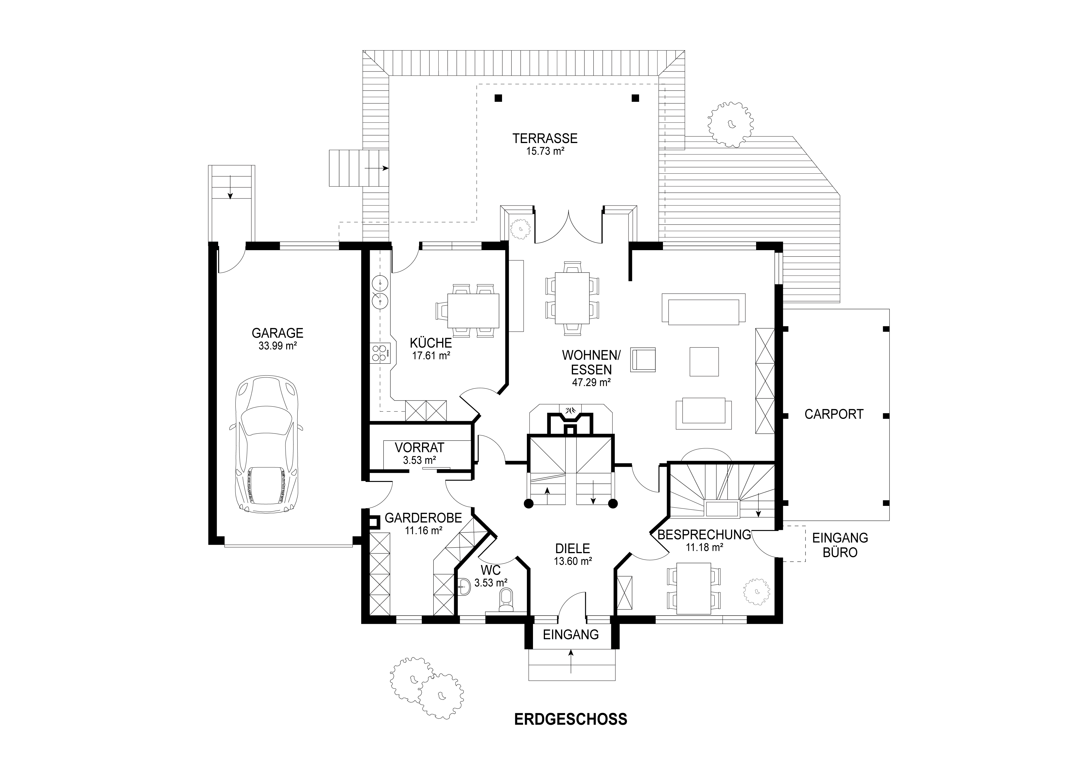 Erdgeschoss Grundriss